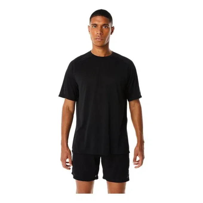 Actibreeze Jacquard T-shirt met korte mouwen “Black”