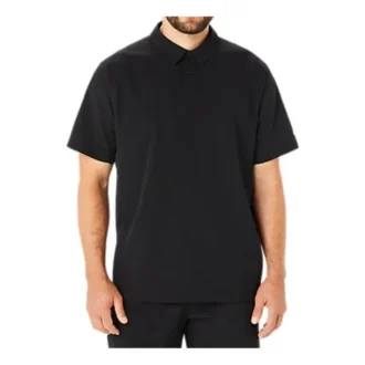 Actibreeze Panel Jacquard poloshirt “Zwart”