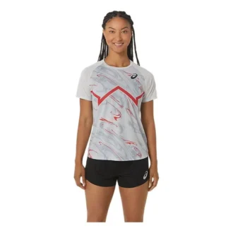 CJ-Line Light T-shirt met korte mouwen “Lacier Grey Electric Red”