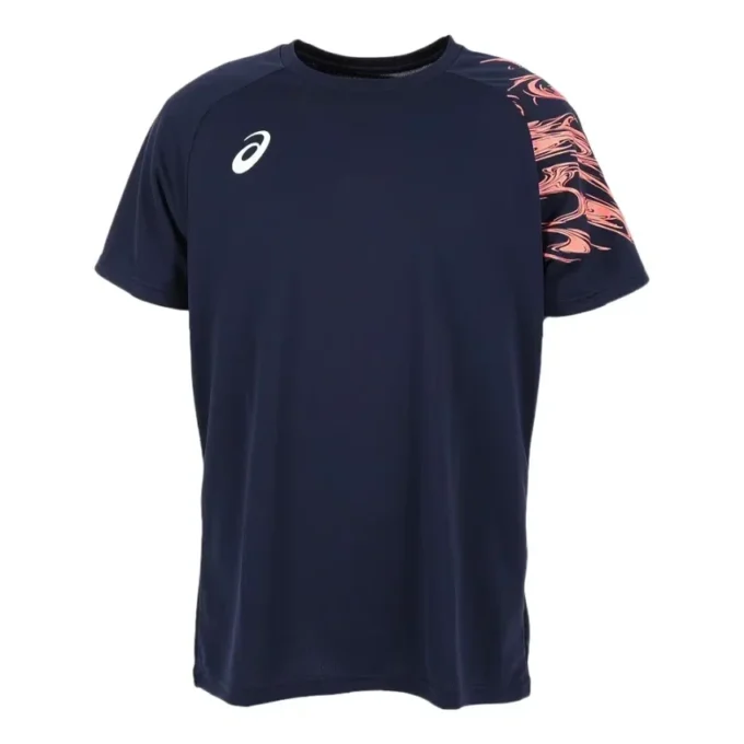 Dry Print T-shirt met korte mouwen “Midnight Blazing Coral”
