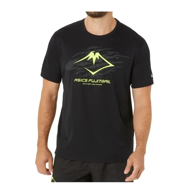 Fujitrail hardloop-T-shirt “Black Green”
