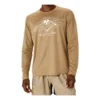 Fujitrail hardloop-T-shirt met lange mouwen “Oatmeal”