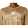 Fujitrail hardloop-T-shirt met lange mouwen “Oatmeal”