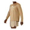 Fujitrail hardloop-T-shirt met lange mouwen “Oatmeal”