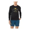 Fujitrail Logo T-shirt met lange mouwen “Zwart Geel”
