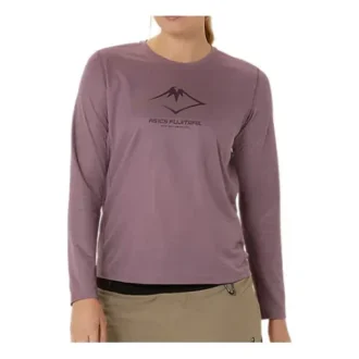 Fujitral Logo T-shirt met lange mouwen “Dusty Mauve”
