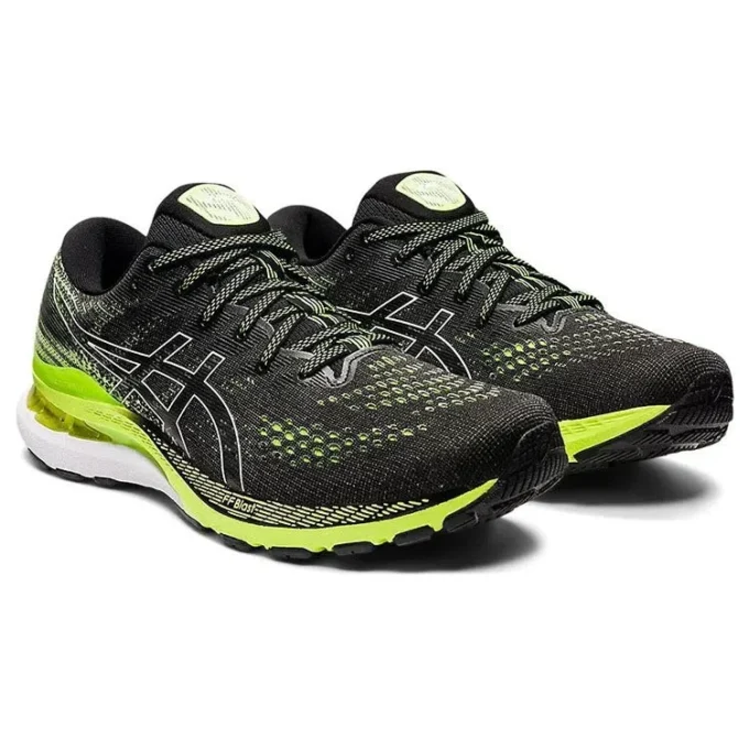 Gel-Kayano 28 2E Wide “Black Hazard Green”