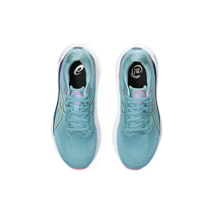 Gel-Kayano 30 Wide “Gris Blue Lime Green”