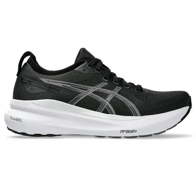Gel-Kayano 31 Wide Sneakers “Black Pure Silver”