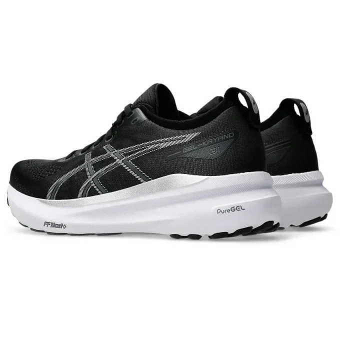Gel-Kayano 31 Wide Sneakers “Black Pure Silver”