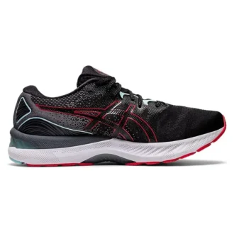Gel-Nimbus 23 2E Wide “Zwart Elektrisch Rood”