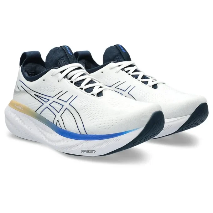 Gel-Nimbus 25-schoenen “White Illusion Blue”