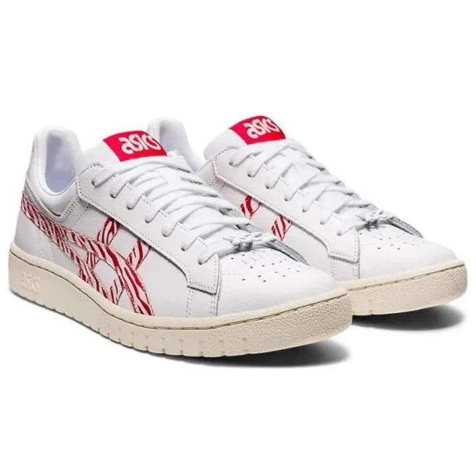GEL-PTG Witte Rode Casual Skateschoenen “White Red”