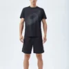 Hardloop-T-shirt met reflecterend logo “Zwart”