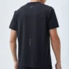 Hardloop-T-shirt met reflecterend logo “Zwart”