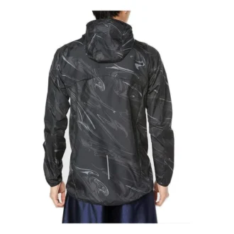 Hardloopkleding Grafisch geweven jasje “Zwart”