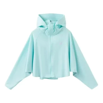 Jas met vleermuismouwen “Lake Blue”