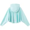 Jas met vleermuismouwen “Lake Blue”