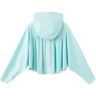 Jas met vleermuismouwen “Lake Blue”