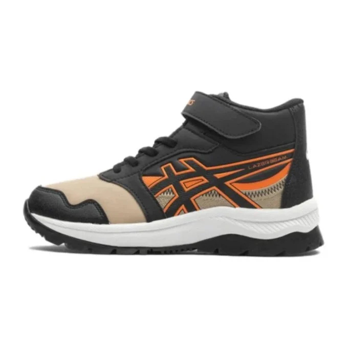 LAZERBEAM High-Top Sneakers “Black Orange Beige”