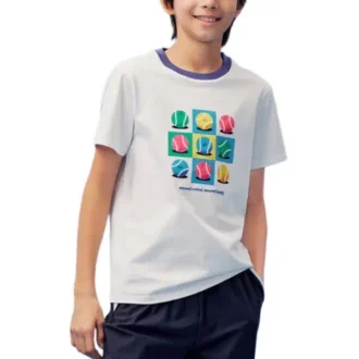 Lifestyle T-shirt met print “White Multi”