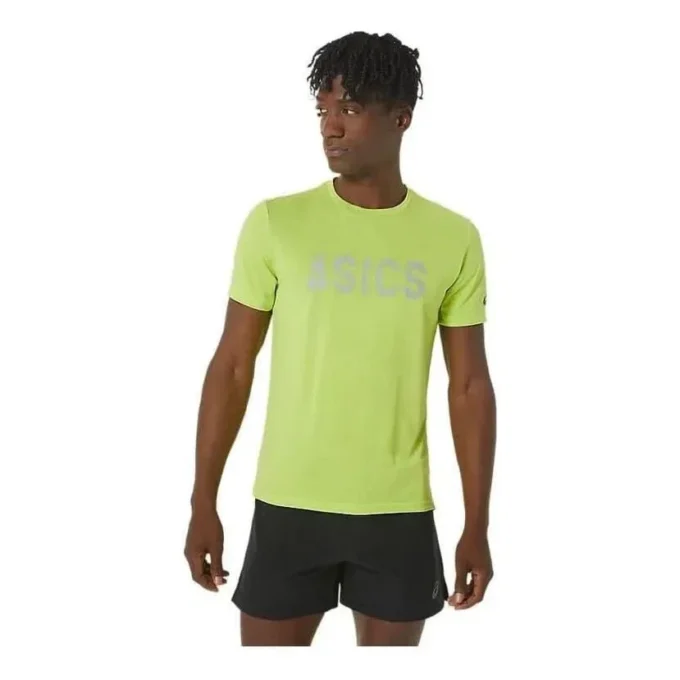 Logo Heather Dry T-shirt “Lime Zest”