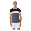 Match T-shirt met korte mouwen “Grey White Black”