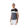 Match T-shirt met korte mouwen “Grey White Black”