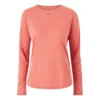 Nagino Run-top met lange mouwen “Light Garnet”