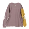 Novalis Bixance shirt met lange mouwen “Pewter Purple Medallion Yellow”