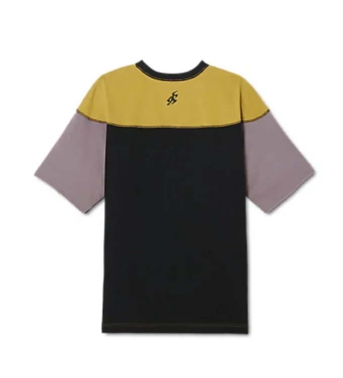Novalis Bixance T-shirt met korte mouwen “Medallion Yellow Obsidian Black”