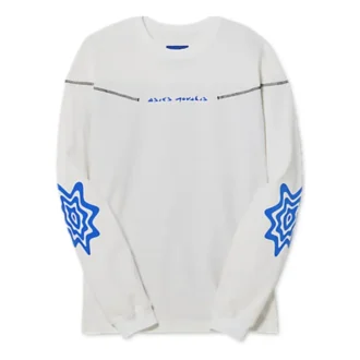 Novalis Bixance T-shirt met lange mouwen “Wit Blauw Zwart”