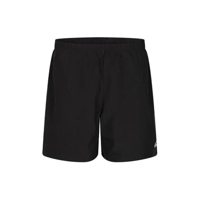 Shorts met logo en ritszak achteraan “Zwart”