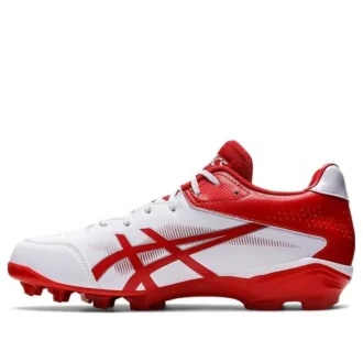 Star Shine III honkbalschoenen met spikes “Wit Rood”