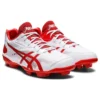 Star Shine III honkbalschoenen met spikes “Wit Rood”