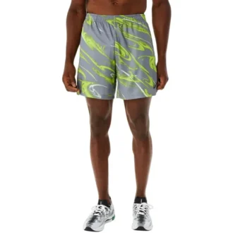 Suminigashi-motiefprint 7IN-short “Grey Green”