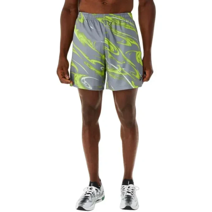 Suminigashi-motiefprint 7IN-short “Grey Green”
