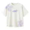 T-shirt met bloemenlogo “White”