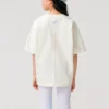 T-shirt met bloemenlogo “White”