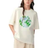 T-shirt met Earth-thema-logo “White”