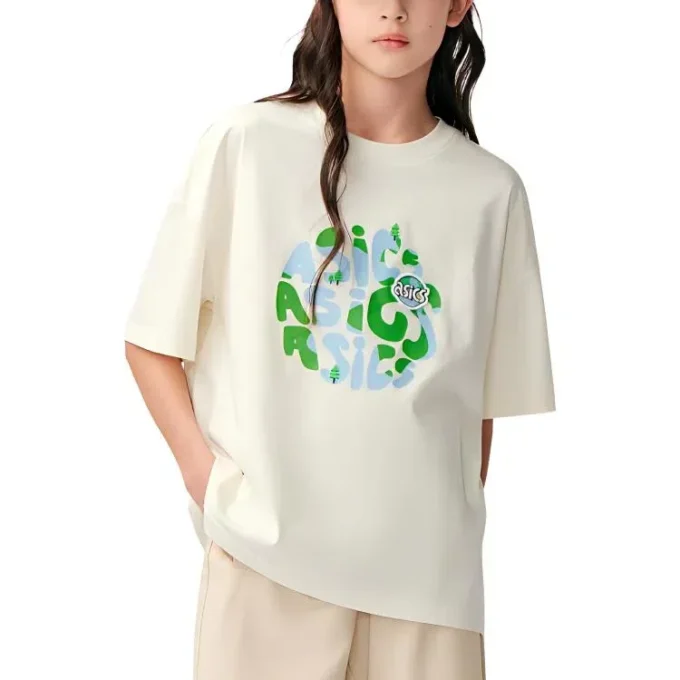 T-shirt met Earth-thema-logo “White”