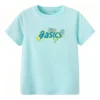T-shirt met grafisch logo “Sky Blue”