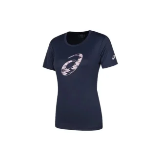 T-shirt met korte mouwen en spiraalprint Aziatische maten “Midnight”