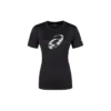 T-shirt met korte mouwen en spiraalprint Aziatische maten “Performance Black”