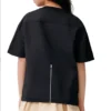 T-shirt met logo-opgestikte zak “Black”