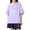 T-shirt met logo-print “Purple”