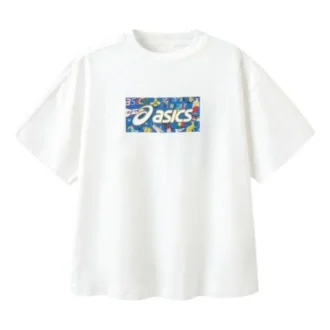 T-shirt met logo-print “White Blue”