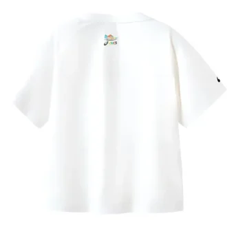T-shirt met logo-print “White Blue”