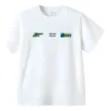 T-shirt met meerdere logo’s “White”