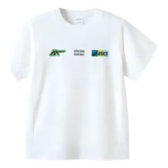 T-shirt met meerdere logo’s “White”